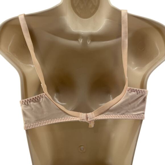 Vintage Hanes Her Way Bra Nylon Unlined Underwire G102 7102 Lace 36B - Picture 6 of 6